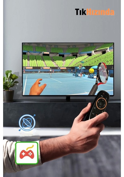 Android Tv Box ,akıllı Kumanda, Air Mouse, Sesli Kontrol, 2.4g
