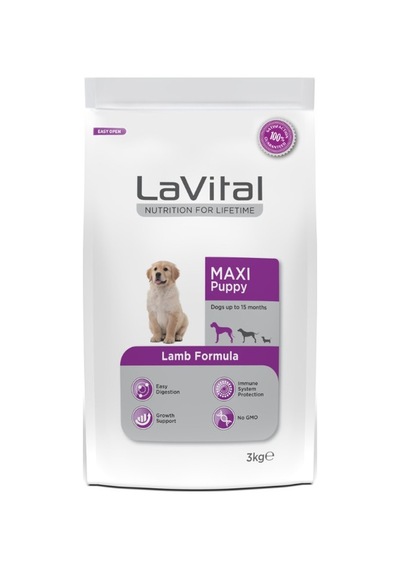 Lavital Maxi Puppy Büyük Irk Kuzulu Yavru Köpek Maması 3 Kg