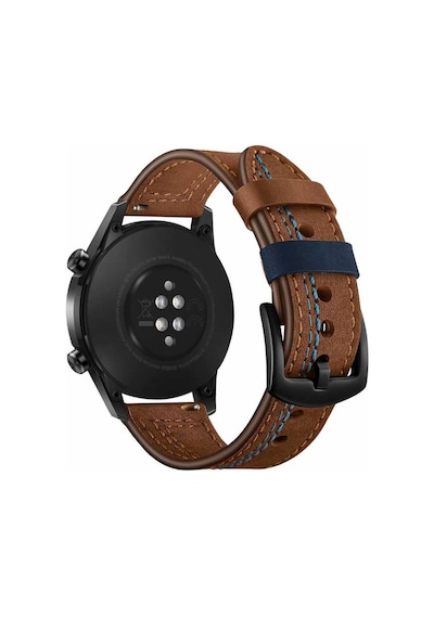 Mobilteam Galaxy Watch 42mm 20mm Uyumlu Krd-19 Deri Kordon-kahverengi