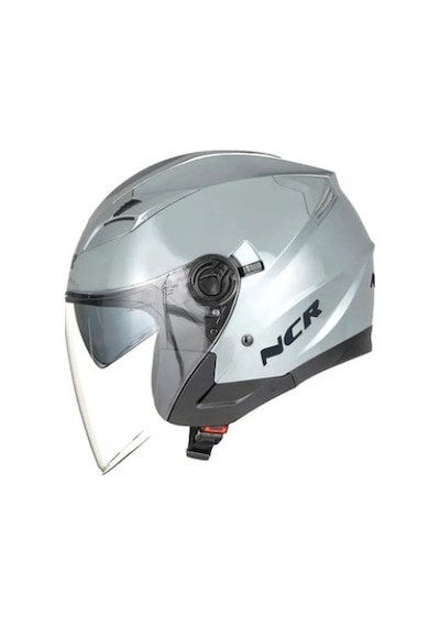 NcR 708 Ece 22/06 Belgeli Çenesiz Kask Açık Gri