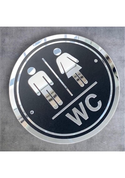 Modern, Şık Erkek Kadın Wc Tabelası, İnsan Figürlü Ahşap Wc Otel, Lokanta Vb. İçin Bay Wc