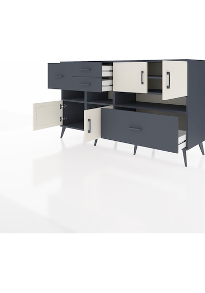 Kronos Konsol 5 Raflı 4 Çekmeceli 4 Kapaklı 176x59x99 Antrasit-ay Antrasit-aytaşı/antrasit Kronos Konsol 5 Raflı 4 Çekmeceli 4 Kapaklı 176x59x99 Antrasit-ay Antrasit-aytaşı/antrasit
