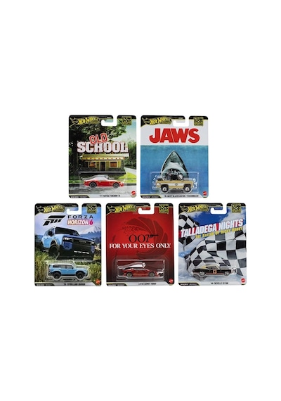 Hot Wheels Premium Pop Culture 2026 Mix 5 5'li Set Toyota Lotus Pontiac Chevrolet Gri