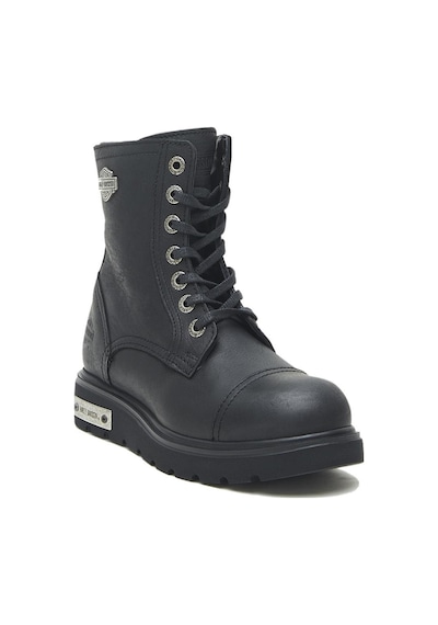 Harley Davidson Tums New Kadın Günlük Bot 025Z100630-BLACK-BASKILI-DERI Siyah