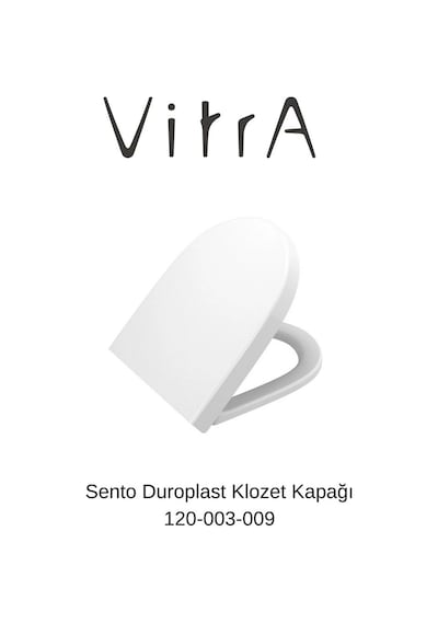 VitrA Sento Rim-ex Asma Klozet Slim Kapak 7748b003-0559, VitrA Gömme Rezervuar Set 768-1851 Beyaz