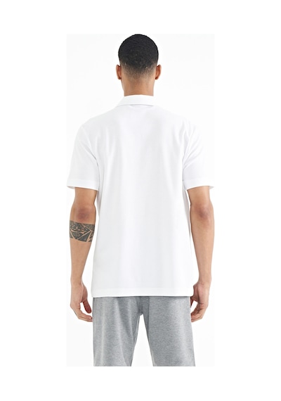 Tommylife Tommy Life Beyaz Yazı Baskılı Standart Form Polo Yaka Erkek T-shirt - 88236 Beyaz