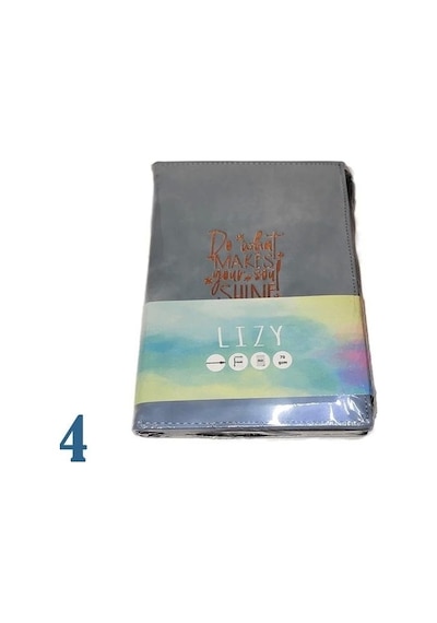 Lızy Velur Desen Fermuarlı Defter Çok Renkli