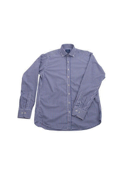 Giant Kareli Uzun Kol Erkek Gömleği - Modern Fit Lacivert