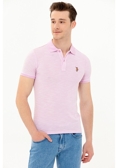 U.S. Polo Assn. Erkek Polo Yaka T-shirt 50263371-vr211 Pembe
