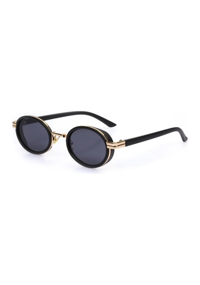 Siyah Camlı Siyah-gold Çerçeveli Unisex Güneş Gözlüğü Ae9065c9 Siyah
