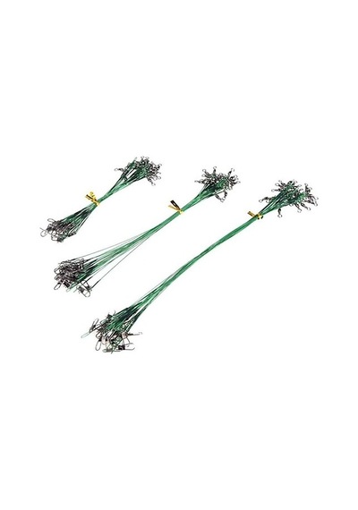 Yeşil Renk Çelik Tel Fırdöndülü Klipsli 10lu Paket HG2507 - 30 CM
