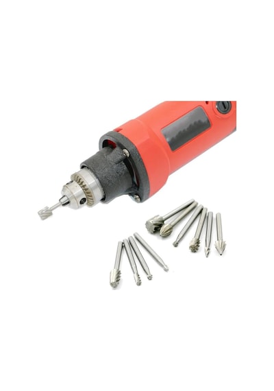 10 Parça Hss Titanyum Ahşap İçin Freze Uç Seti Mini Gravür Makina