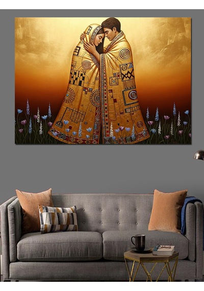 Klimt Temalı Tablo Dekoratif Kanvas - Mdf Ahşap Tablo