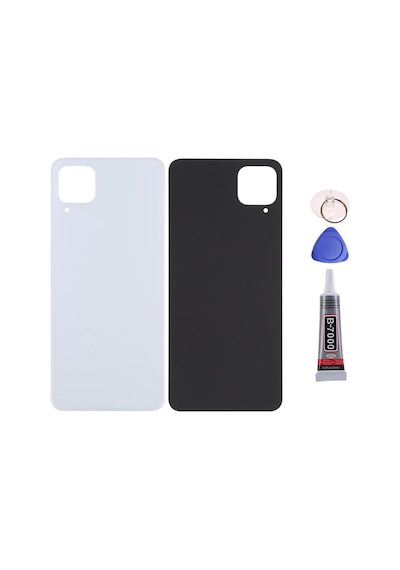 Samsung A22 4g Beyaz Uyumlu Arka Kapak Batarya Kapağı Pil Kapağı Yapışkan Ve Sökme Aparatıyla Beraber Full Set Beyaz
