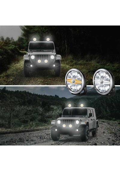 Hella Off-road Valuefit Blade Led Uzun Far Krom 18w 9" Beyaz-amber Isik 1fj357199-031