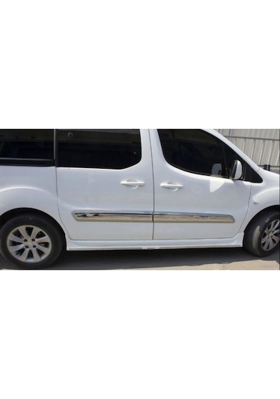 Peugeot Partner Tepee 2008 Sonrası Yan Kapı Çıtası Kromu 4 Parça P.çelik