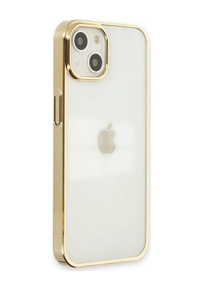 Apple İphone 14 Plus Kılıf Element Silikon - Gold Çok Renkli