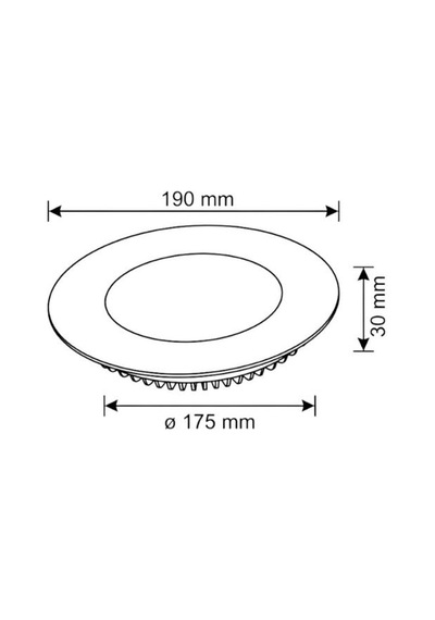 Ack Ap01-01530 15w Sıva Altı Led Panel 6500k Beyaz