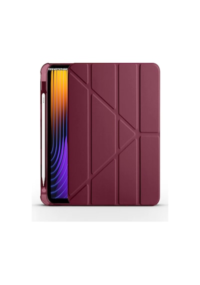 Xiaomi Pad 7 Pro / Pad 7 Kılıf Katlanır Kalem Bölmeli Silikon Standlı Uyku Modlu Akıllı Kapak Kapaklı Kılıf