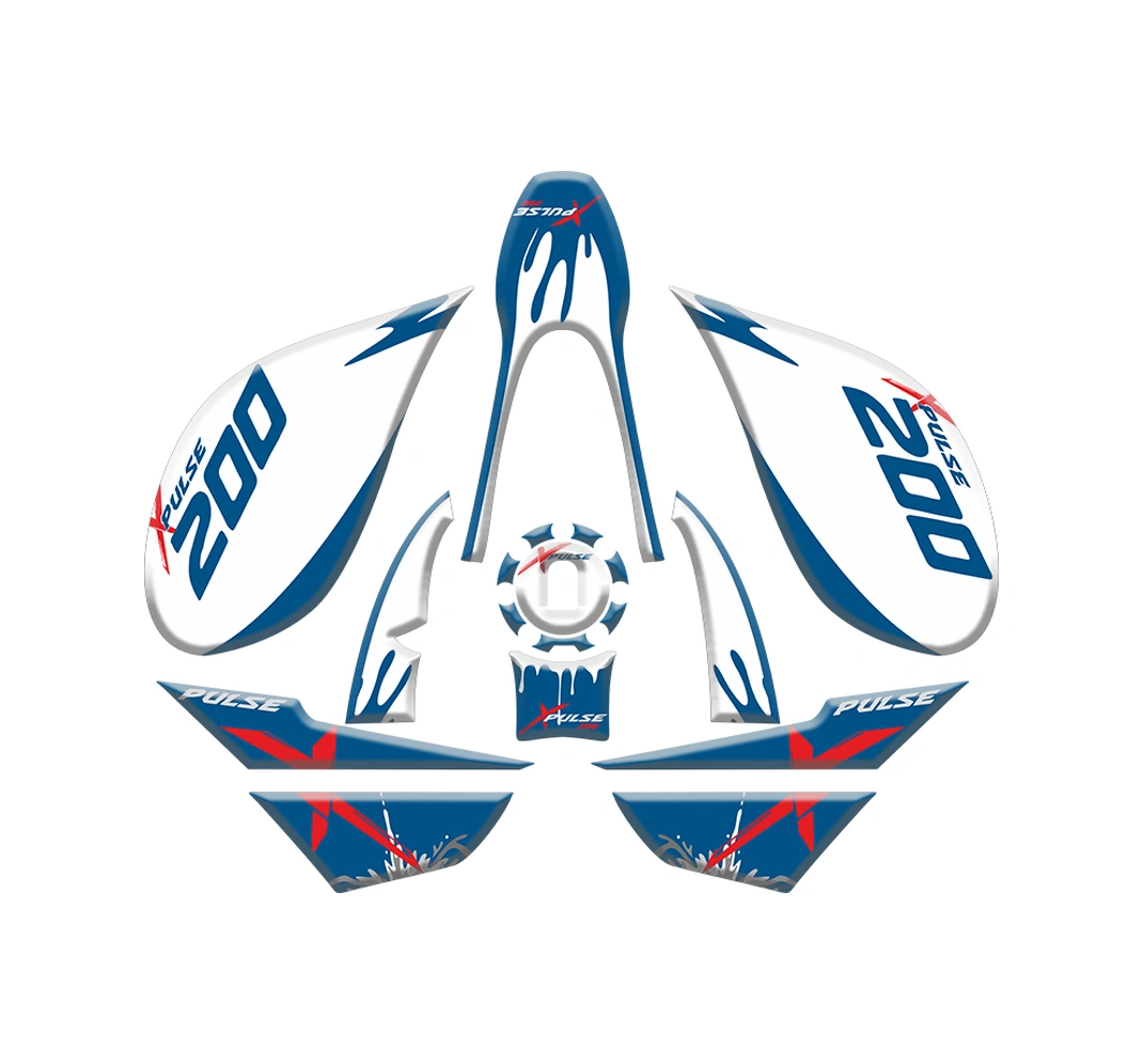 Hero Xpulse 200 2020 - 2025 Uyumlu Tank Pad Set 001 Çok Renkli