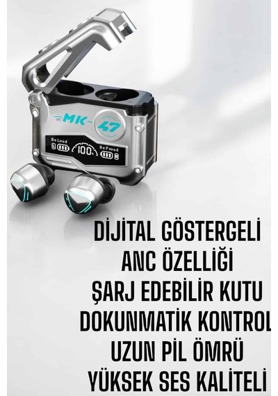 Oyuncu Kulaklığı Bluetooth Bağlantılı Anc Özelliği 5.0 Bluetooth - Diğer