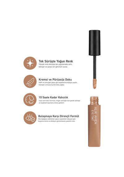 Uzun Süre Kalıcı Kremsi Likit Göz Farı - Eye Tint Creamy Sensation Eyeshadow 102 Tender Terracotta Nude