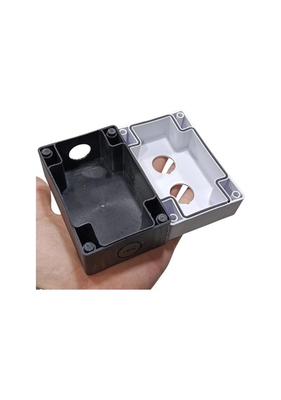 Hj9 22mm Buton Kutusu Gri-siyah İkili