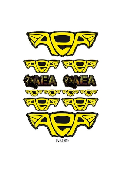Sticker Seti Altın Elbiseli Adam Aea Tasarımlı Sponsor Grenaj Kaplama 01 Nötr