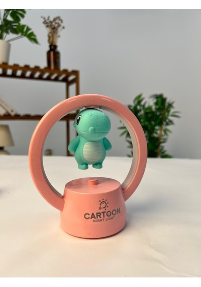Favora Masa Üstü Dinozor Çocuk Lambası Pembe