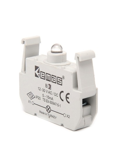 Emas B7 ,mavi-24vac/dc Buton Lamba