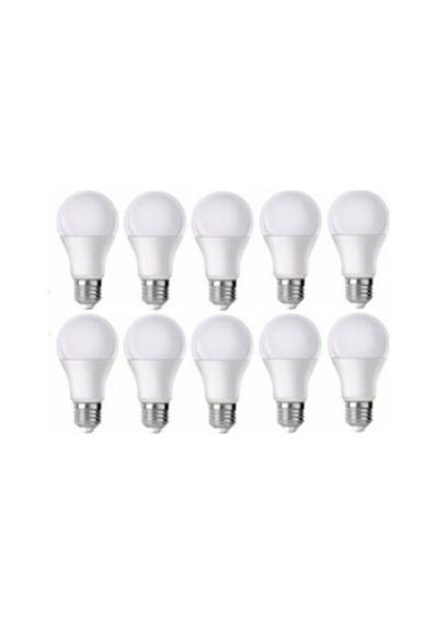Led - 9w - Beyaz Işık - E27 - 10lu - Tasarruflu Led Ampul 9w Ampul