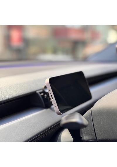 Tesla Model Y Juniper Magsafe Uyumlu Manyetik Telefon Tutucu, Araç İçi Kolay Montaj 2 Mixed