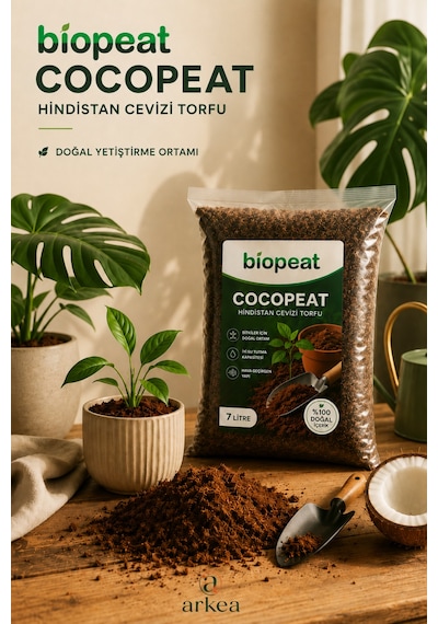 Cocopeat Hindistan Cevizi Torfu 7 Litre Doğal Bitki Yetiştirme Ortamı 1000