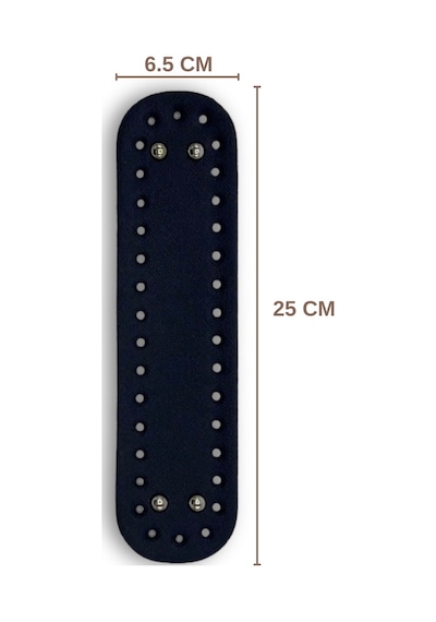 Sensy Çanta Tabanı Mini Suni Deri 6.5cmx25cm Canta Aksesuarı Ve Çanta Aksesuar Lacivert