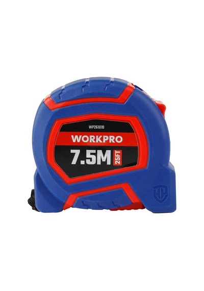 Workpro Wp261010 7,5mx25mm/25ft. Naylon Kaplama Sarı Çelik Şerit Metre Diğer