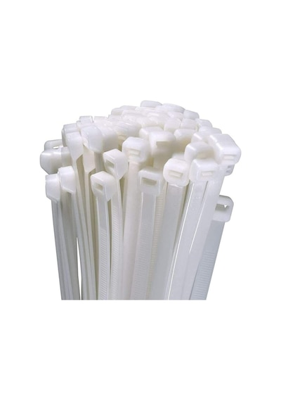 Kablo Bağı Plastik Cırt Kelepçe Beyaz 3.6x370 mm 37 cm 100 Adet