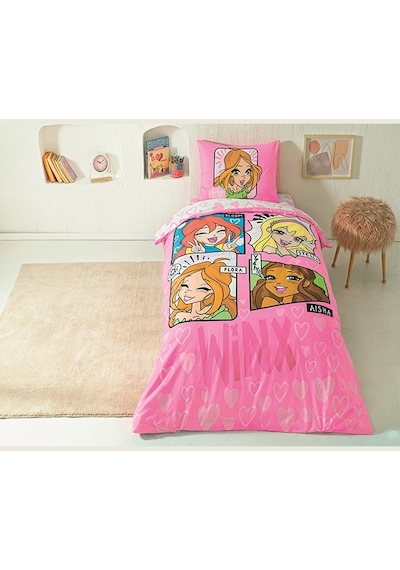 Taç Lisanslı Nevresim Takımı Winx Girls Club Tek Kişilik
