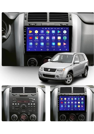 Aln Suziki Grand Vitara 2007-2011 4gb Ram 64gb Hafıza 8 Çekirdek Carplay Android Multimedya 9"