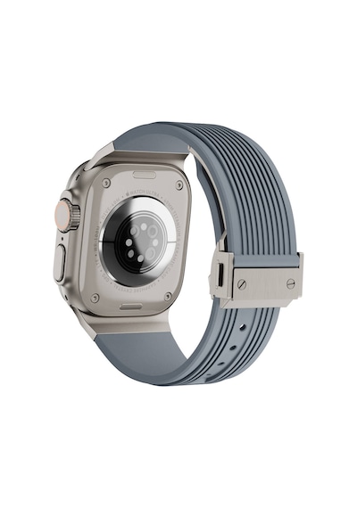 Zore Watch 44mm Clo Krd-113 Spor Görünümlü Silikon Kordon-gri