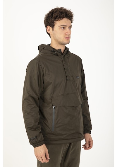 Maraton Sportswear Comfort Erkek Kapşonlu Uzun Kol Basic Haki Yağmurluk 21353-haki Haki