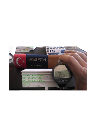 Fan 01 Siyah Pvc Pencere Kapı Epdm Kauçuk Conta Fitil 20
