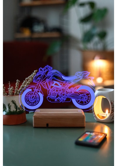 Rks Rn 180 Motor 16 Renk Kumandalı 3d Gece Lambası