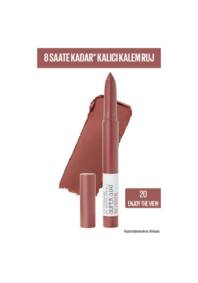 Maybelline New York Süper Stay Ink Crayon Kalem Mat Ruj 20 Enjoy The View