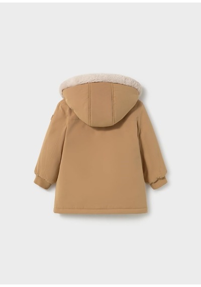 Mayoral Kışlık Erkek Bebek Kapşonlu Parka Mont Krem 18 Ay-3 Yaş-2898