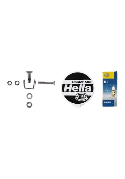 Hella Uzun Hüzme 12v H3 Sol-sag Kullanilabilir Sari Far Comet 500 1f4005750-101
