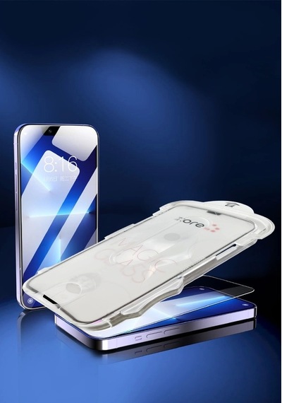 Apple Uyumlu   iPhone 16 Pro Max Redclick Kolay Uygulama Aparatlı 5d Magic Glass Cam Ekran Koruyucu