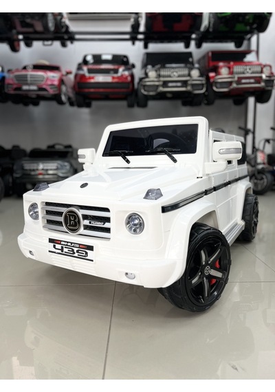 Brabus Özel Plaka Hediyeli Akülü Araba 0-6 Yaş Uzaktan Kumandalı Beyaz