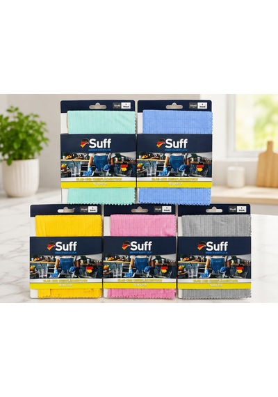 Suff Mikrofiber Narzisse Nergis Cam Ve Yüzey Temizlik Bezi 50x40 Cm İz Bırakmayan, Yüksek Emicilikli Karma Renk Belirtilmemiş