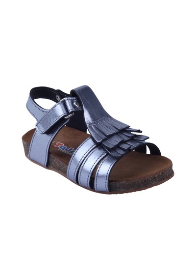 Toddler 01217 Anatomik Deri Mantar Taban Püsküllü Sandalet 21-25 (422205806) Füme
