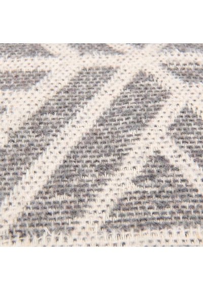 Bucaa Yün Rozet Tek Kişilik Battaniye - Gri - 150x200 Cm Renkli